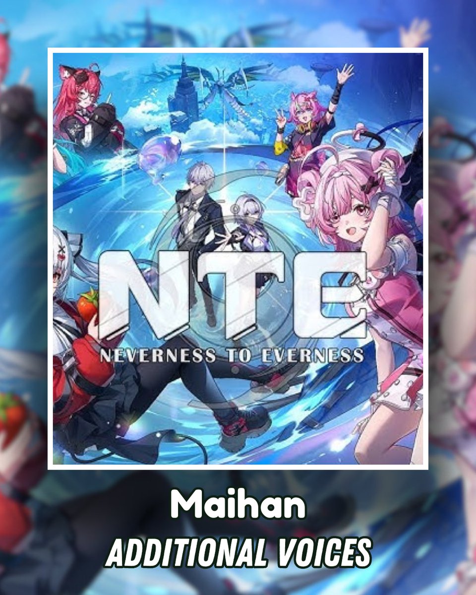 _maihan's tweet photo. Happy #NTE launch day! 

You can hear me all around Hethereau in this exciting, supernatural adventure! 

#NevernessToEverness is available to download NOW on PS5, Android, iOS, Windows.

Thank you to Melissa Grillo, Chris Faiella, Voice Trax West, and CESD for the amazing time! https://t.co/hUP7ocXCQP
