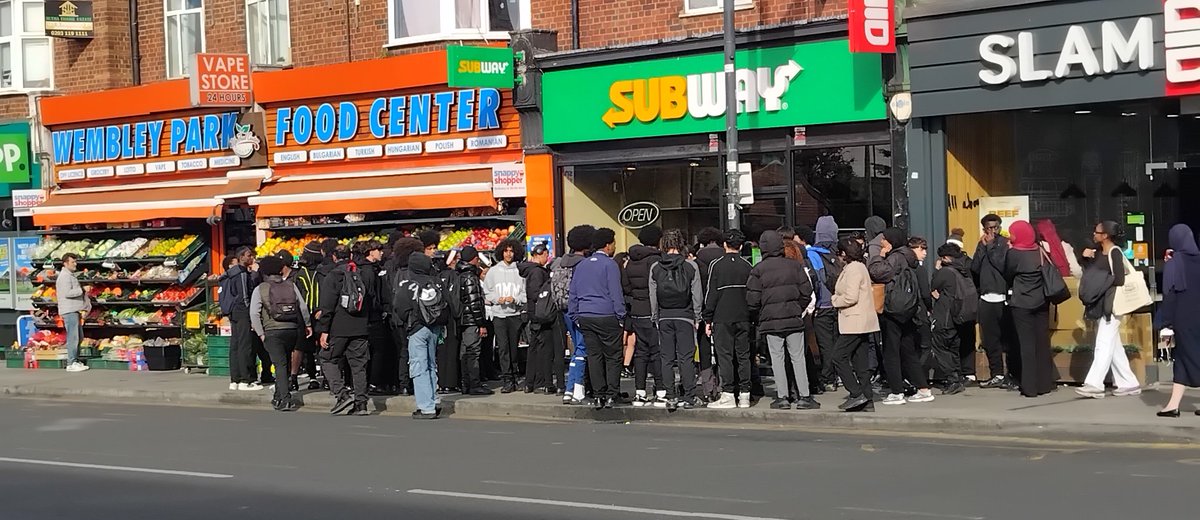 After school incident at Subway, Bridge Rd, Wembley Park