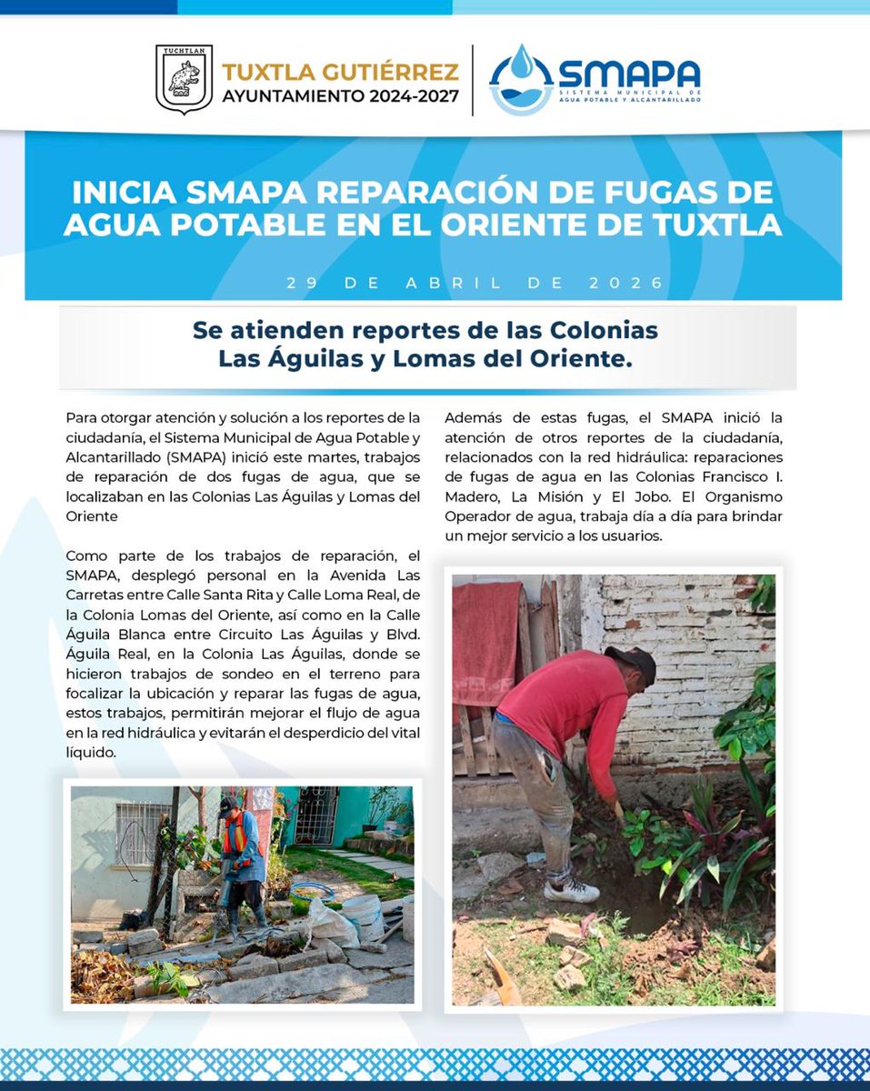 SMAPA Tuxtla tweet media