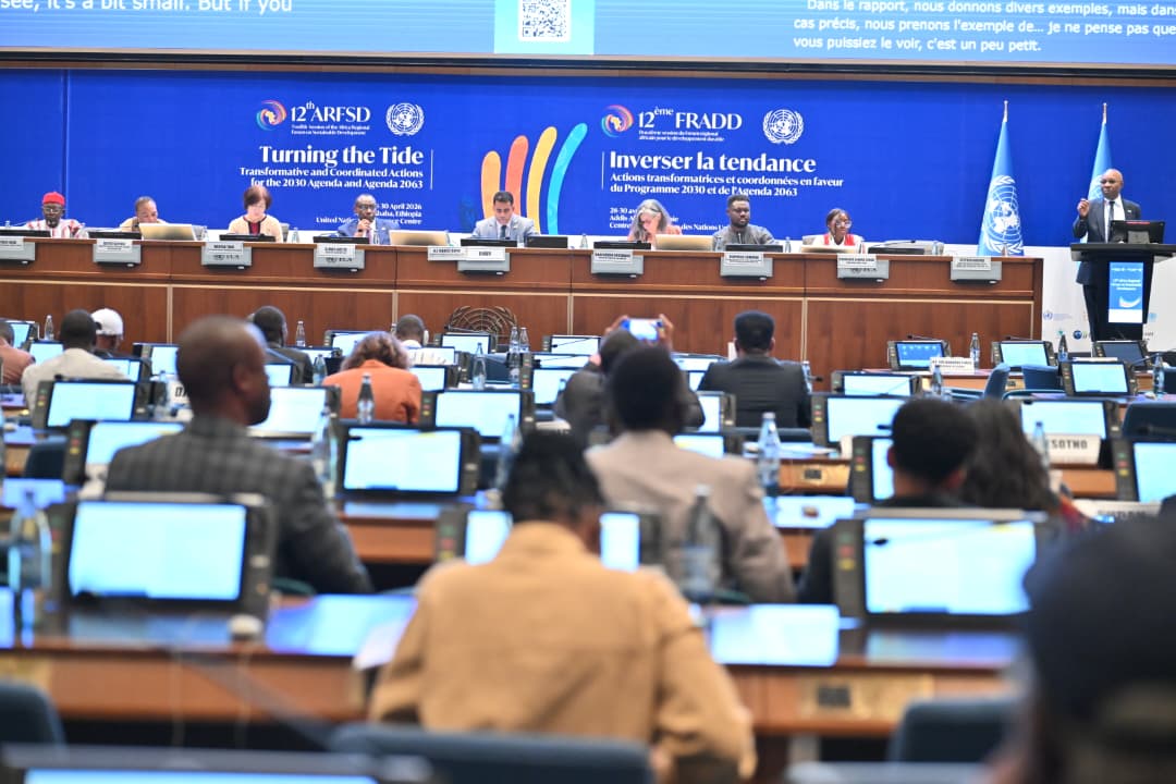 UNEthiopia's tweet image. #HappeningNow launch of 2026 Africa Sustainable Dev't Report 

The report is currently the only report that systematically tracks the progress of African countries in the implementation of the #Agenda2030 for Sustainable dev't and the AU’s #Agenda2063 “The Africa We Want.”