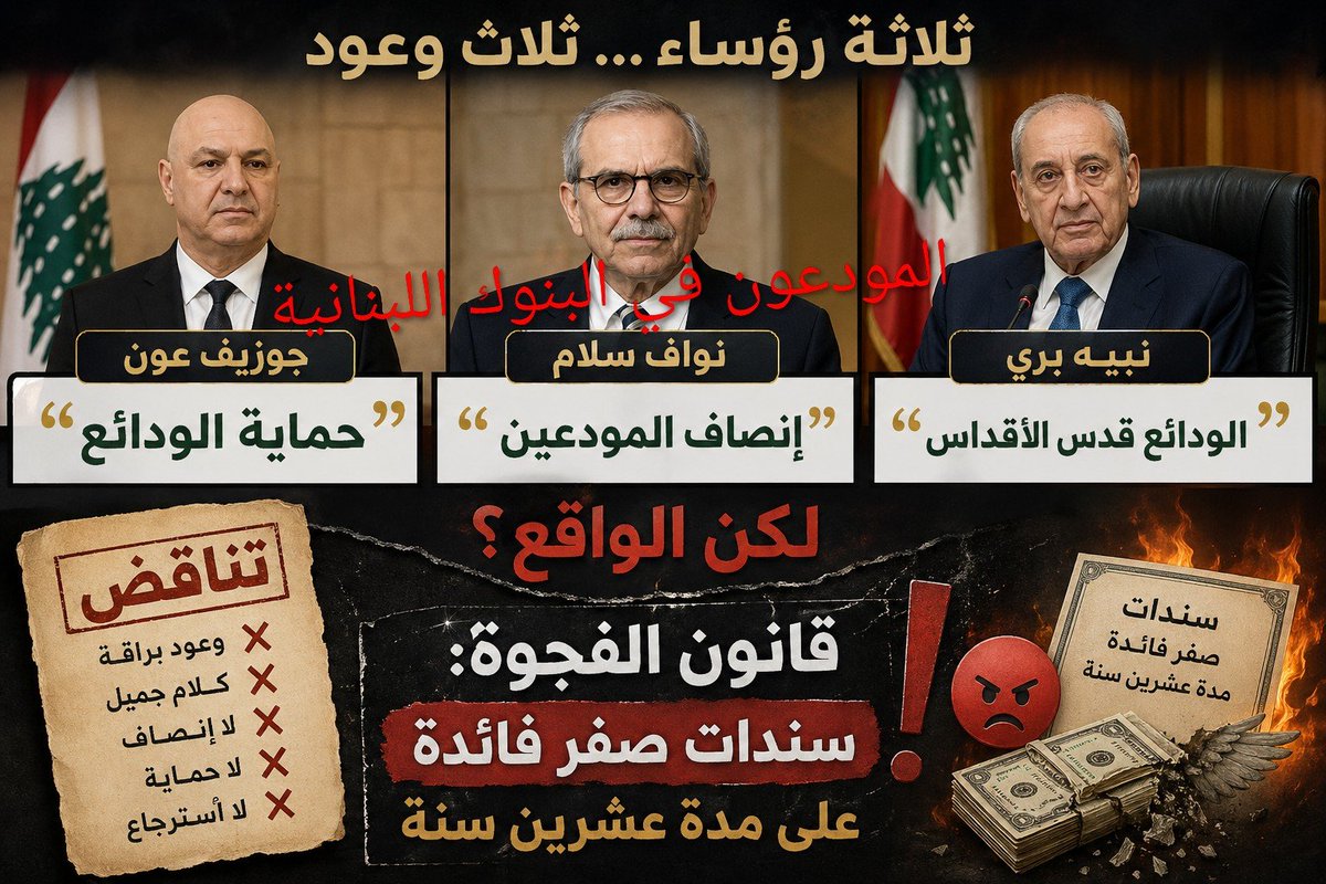 المودعون في البنوك اللبنانية tweet media