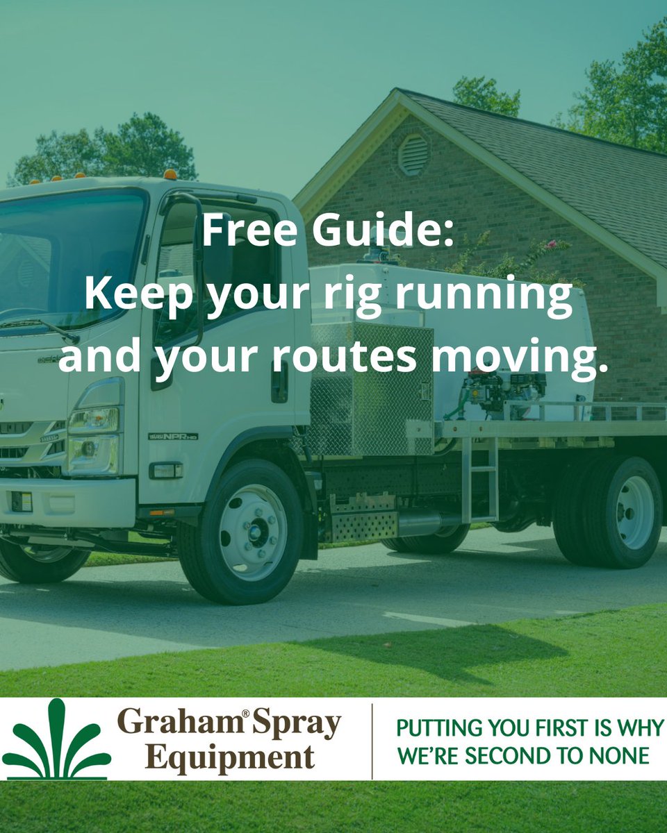 Graham_SE_'s tweet photo. Want Your Spray Rig to Last Longer? 
Your rig is the heart of your lawn care operation—and a little preventive care goes a long way. This guide is worth a read: How to Extend the Life of Your Spray Rig - Graham Spray Equipment
#SprayRig #LawnRig #CustomRig https://t.co/Yn0UMeDjnZ