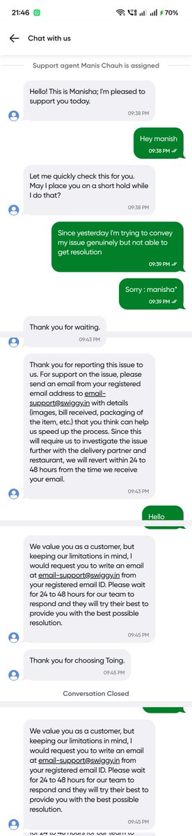 venin28's tweet image. Beware of toing food  app from @SwiggyCares @Swiggy

You need to wait 20 to 40 minutes If you have any issues with your food order. I regret my first order.  Last night I ordered some noodles but as a bonus I got some bugs in food. But can't connect with support #toing #swiggy