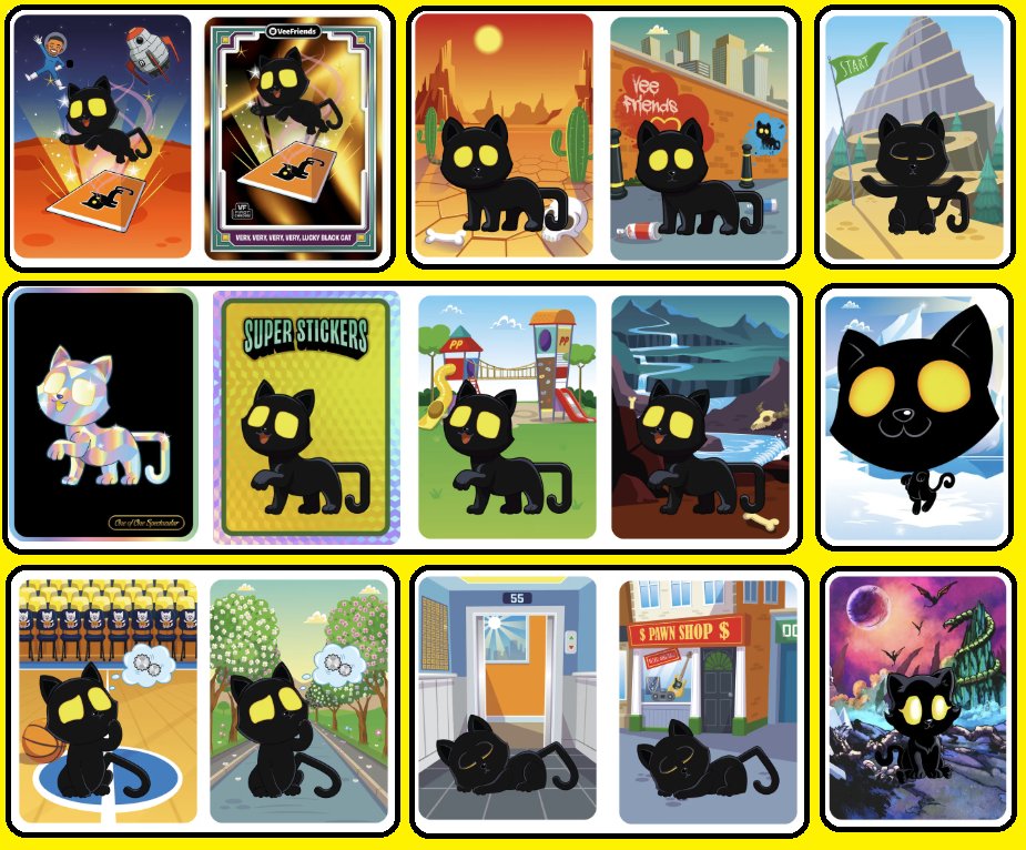 MikeJY1984's tweet image. Added 2 new @veefriends Very Very Very Very Lucky Black Cats to the collection today, bringing my Series 2 total to 15 (out of a possible 220)

This is a collection I will never stop growing

#Conviction

💚🐈‍⬛