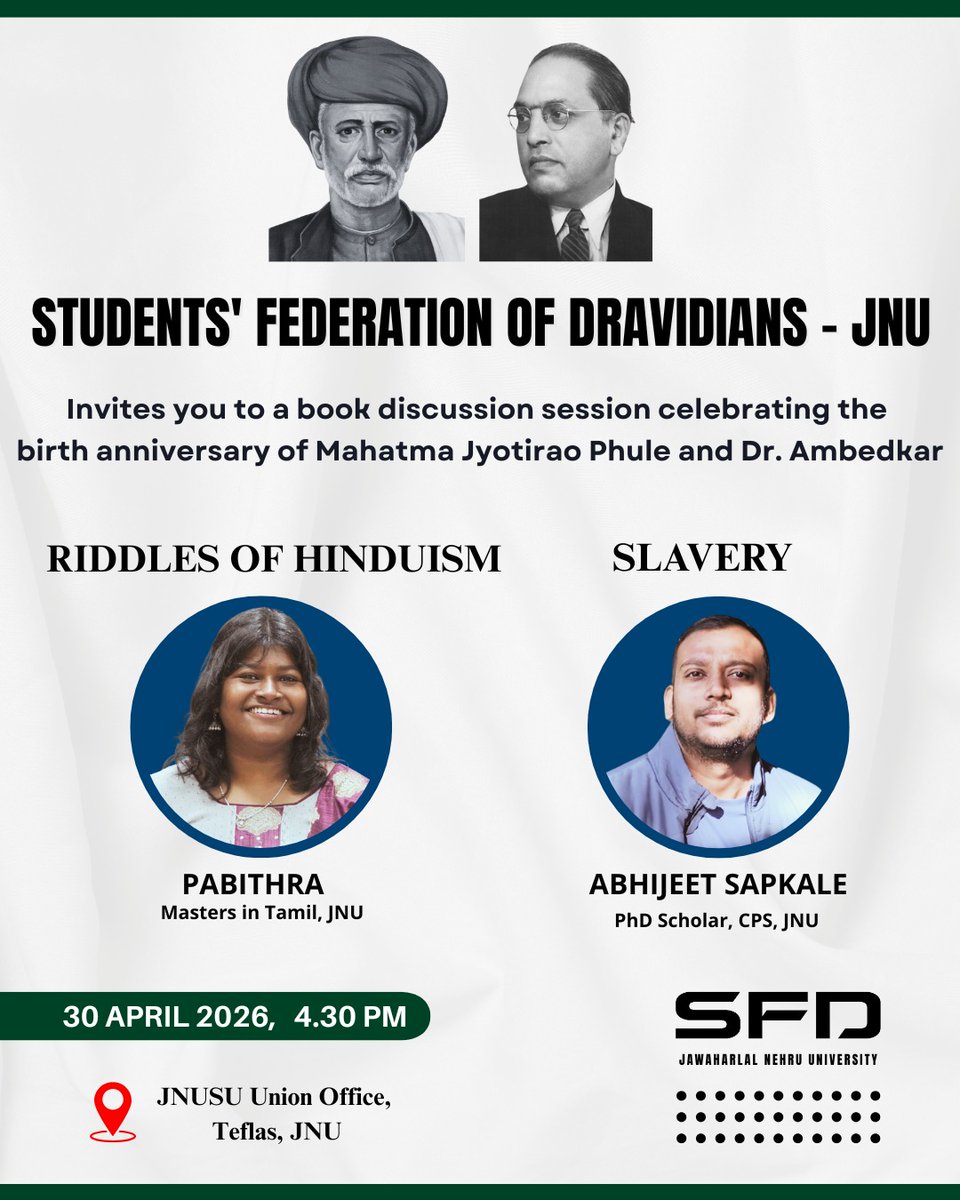 SFD - Students’ Federation of Dravidians tweet media