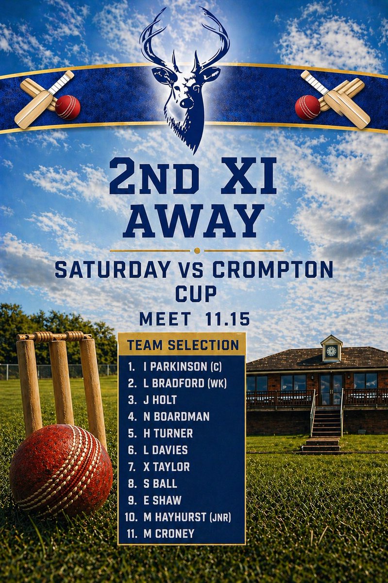BacupCC's tweet photo. 🏏 WORSLEY CUP STARTS THIS SATURDAY! 🏏

Cup cricket returns as both our 1st XI and 2nd XI begin their Worsley Cup campaigns this Saturday in the First Round!

🏠 1st XI — HOME vs Crompton
🚌 2nd XI — AWAY vs Crompton

Two strong sides named https://t.co/GSyFnKxXT4