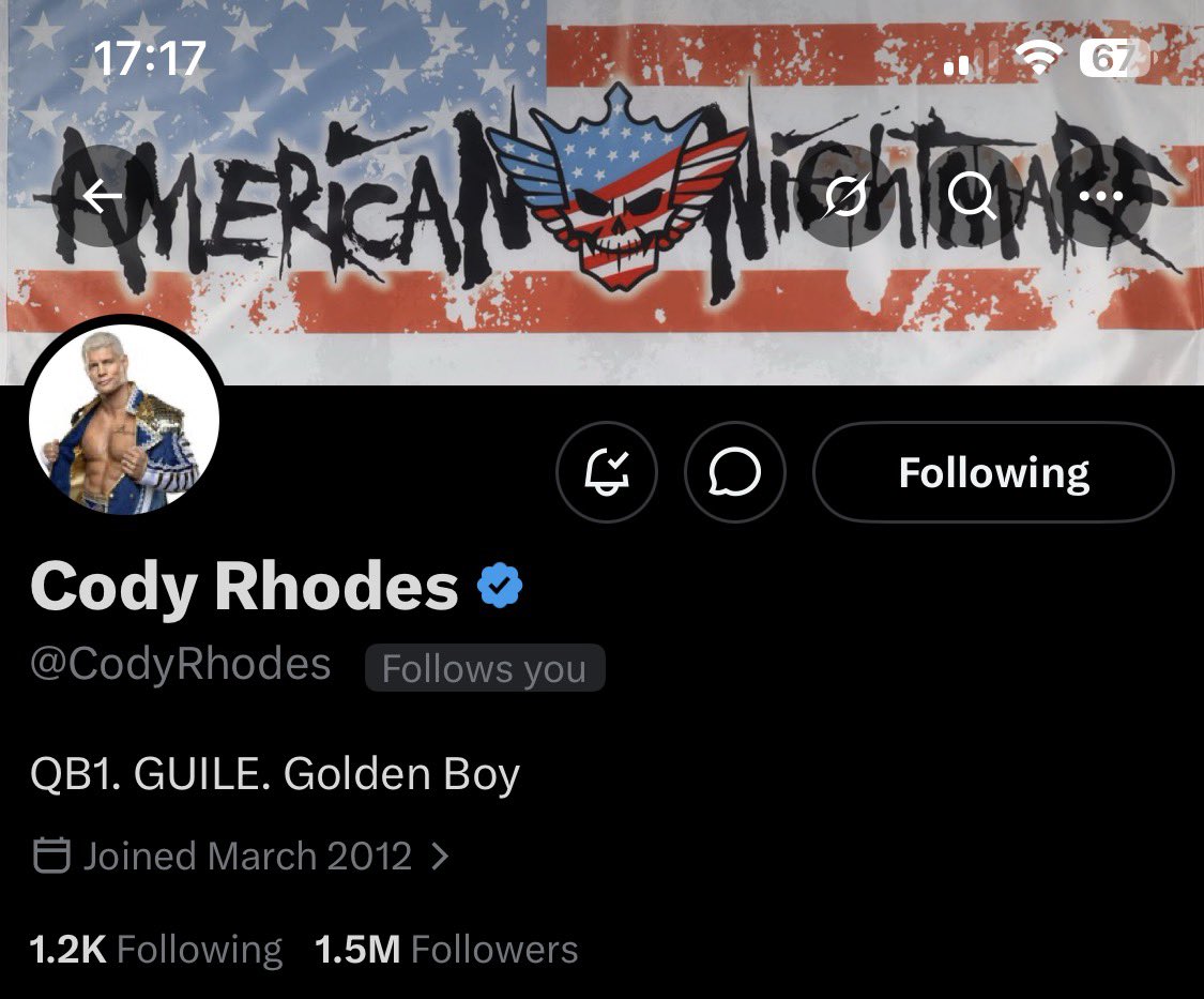 Georgie_84's tweet image. Oh my GAWD! 🫨😭🫨

Finished my story 🥹🤩🫶🏽 Thank you, Cody 🙏🏽 

Will always back you QB1!!

Good things come to those who wait 😌

@codyrhodes ❤️🤍💙

#codyrhodes #qb1 #americannightmare #goldenboy