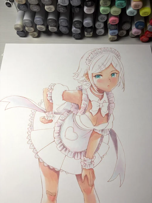 鏡音リンちゃん お絵描き中¶(⁄=˅̮=∖)⁋