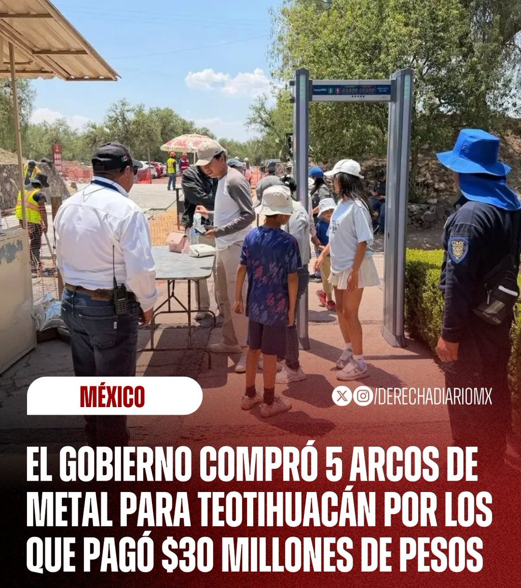 30 millones en detectores de metales??? No mamen, ni en el aeropuerto.
Gobierno de #MorenaEsCorrupción  y saqueador de recursos