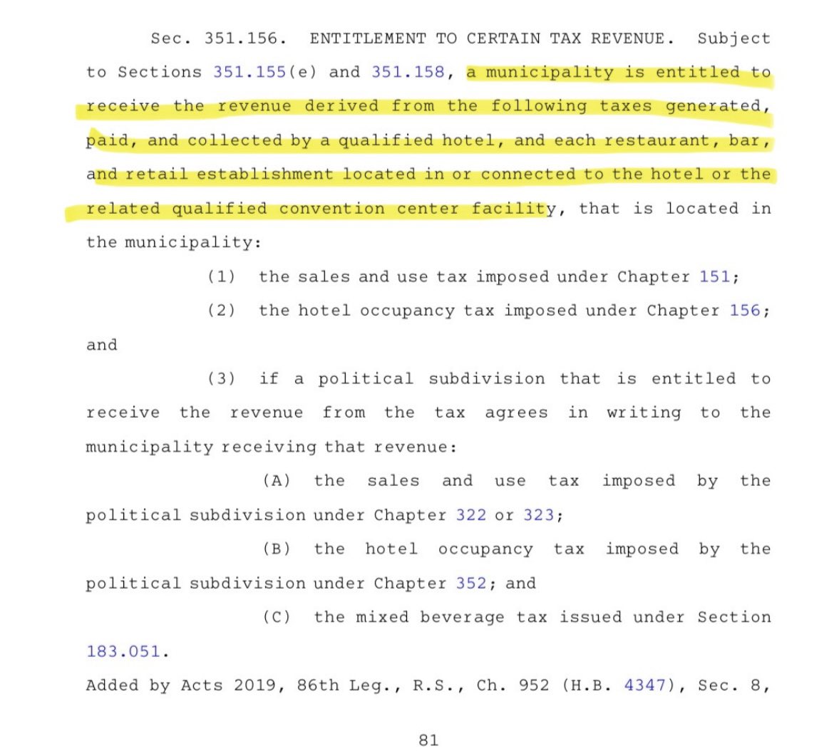 JackSmithLouBug's tweet photo. The COTA hotel project in Austin gives the developer both hotel tax AND sales tax rebates for ANY retail business connected to the site. For 10 years revenue that is supposed to go to the city instead of the state is now going back to the developer. @JenRobichaux @data_atx https://t.co/UbiH4iavEv