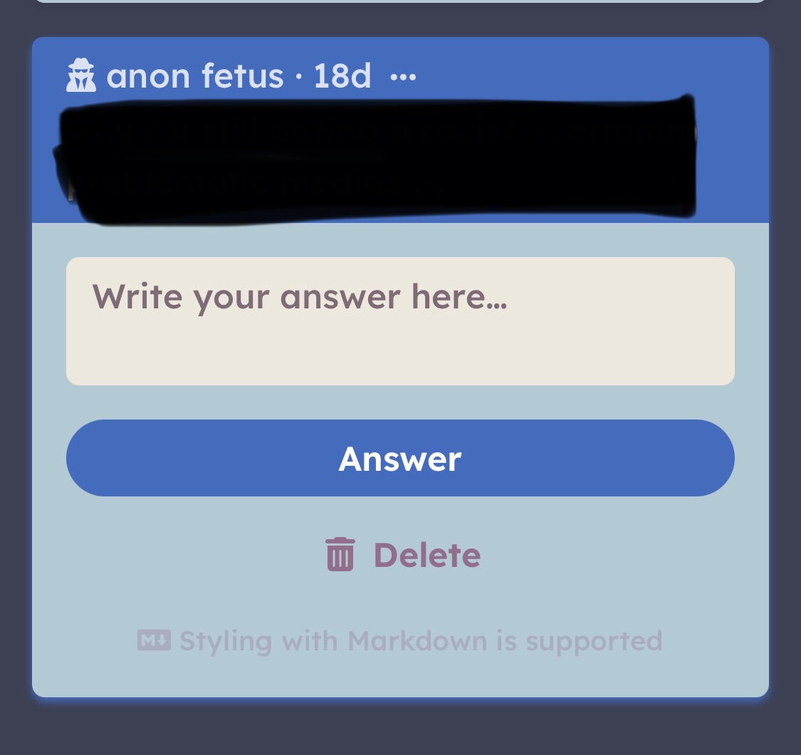 jeandykeboire's tweet image. im gonna be optimistic and assume this is a joke from someone i know...... but if not anon i would much rather you contact me personally.... i dont want trouble and i think it would do better to not drag older situations especially in my alterspring inbox #lol