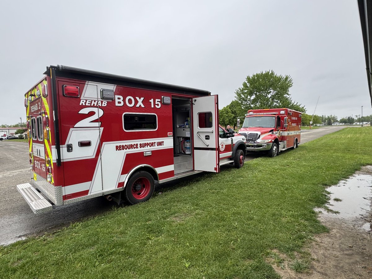 Box15's tweet image. Rehab 2 was at the Ohio Fire Academy yesterday supporting a day of @ColsFire recruit live burns

#fire #firerehab #training #cfd #columbus #columbusfire