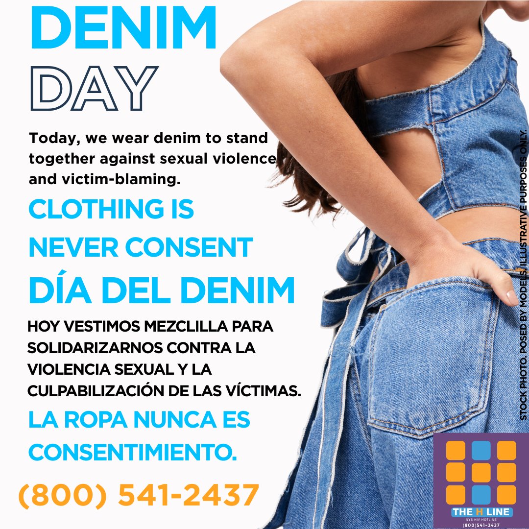 NYSHLINE's tweet image. Wearing denim is more than a symbol; it’s a reminder that survivors are never to blame, that an outfit, a friendly gesture, or anything other than consent is NOT consent. Consent is freely given, reversible, informed, enthusiastic, and specific. 
#SAAM2026 #consent #denim