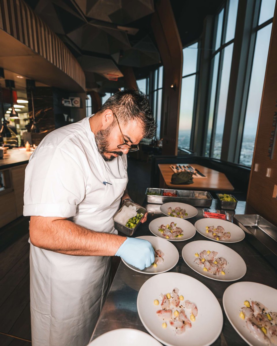 71Above's tweet image. Behind the scenes before it hits the table.
#71Above #DTLA #FineDining #LosAngeles