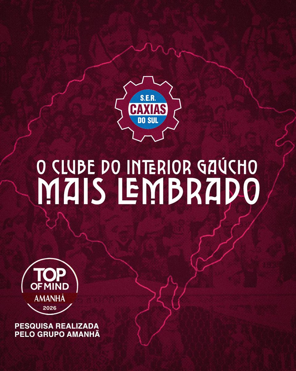sercaxias's tweet photo. 💜🇳🇱 A MARCA MAIS FORTE NO FUTEBOL DO INTERIOR GAÚCHO: S.E.R. CAXIAS!

Na noite de ontem (28/04), o 36º Top Of Mind, tradicional evento realizado pelo Grupo Amanhã, reconheceu as marcas e personalidades mais lembrados pelo público no Rio Grande do Sul. https://t.co/MPl26PwlwA