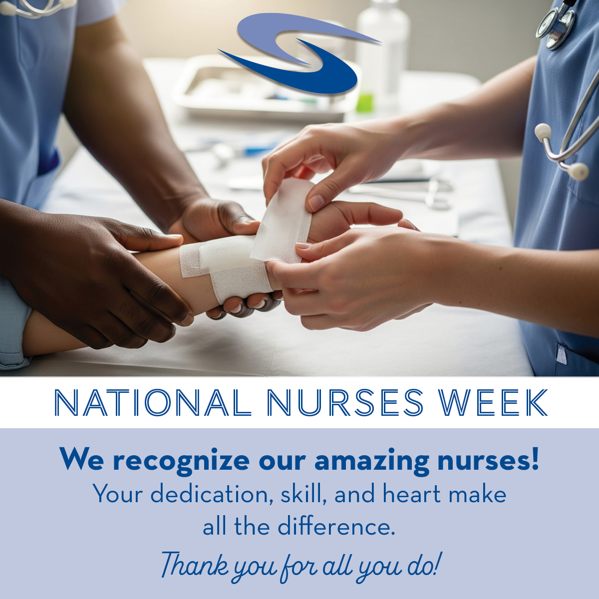 BoneSouthern's tweet photo. 📷📷 Happy National Nurses Week! 📷📷
At Southern Bone &amp; Joint, we’re grateful for the compassionate nurses who care for our patients every day. Your dedication, skill, and heart make all the difference—thank you for everything you do! 📷📷
#NationalNursesWeek #SBJStrong https://t.co/PJQw3M8VTu