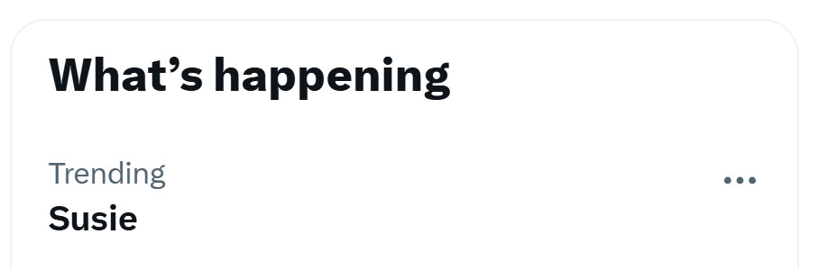 Susie tweet media