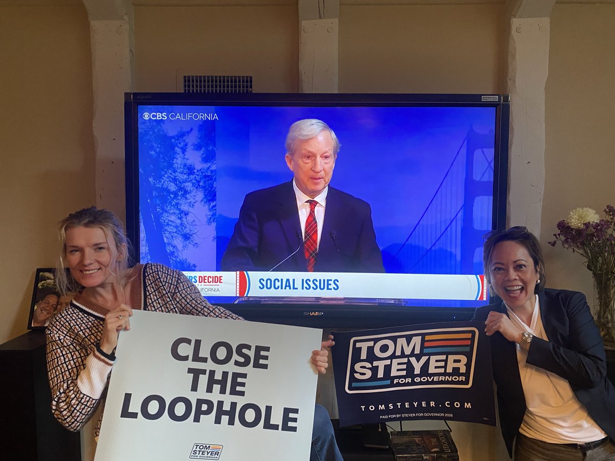 S0CIALITEINC's tweet photo. #Californiagovernor Debate! Tune in May 5th @CNN for the main event! @TomSteyer https://t.co/eqfLK1TqET
