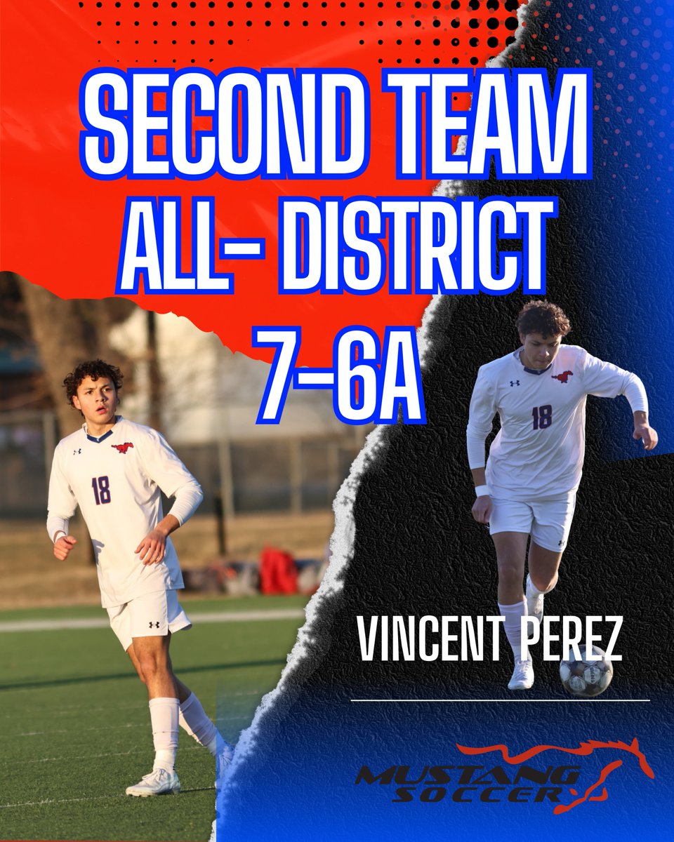 Congratulations to our second team all district superlative winners, Connor Berry, Andrew Jimenez, Alessandro Migliorini, and Vincent Perez for the 2025-2026 season!

#mustangsoccer