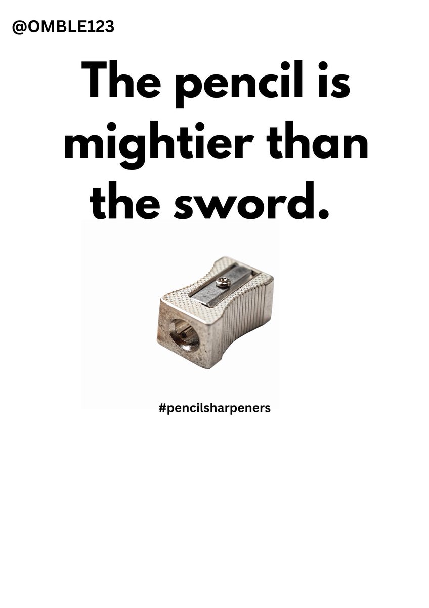 OMBLE123's tweet photo. @OneMinuteBriefs advertise #PencilSharpeners for #WorldStationeryDay https://t.co/DTPJPWW6mI