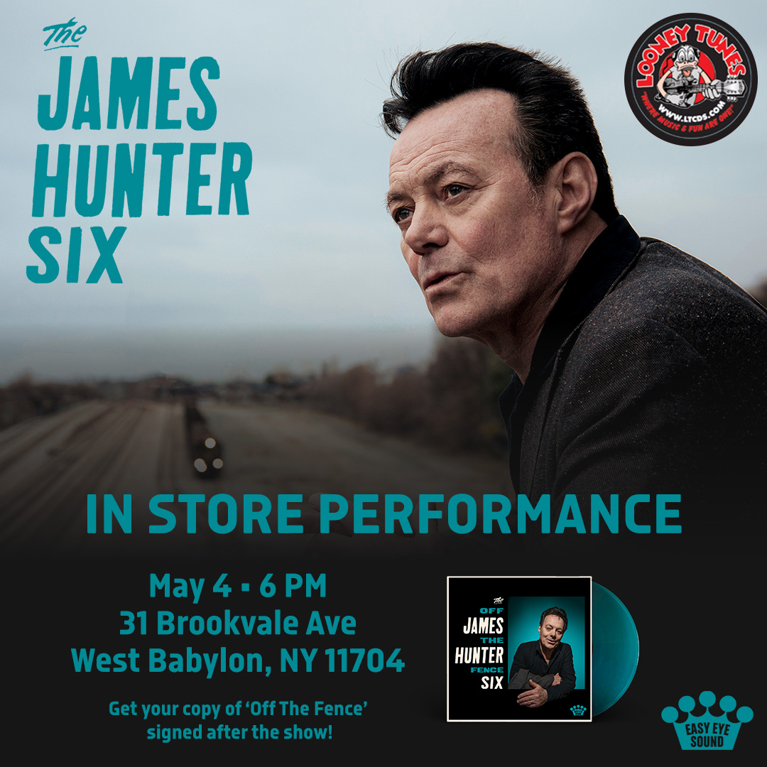 LooneyTunesCDS's tweet photo. THIS COMING MONDAY!!!
FREE EVENT!!!
The James Hunter Six: In-Store Performance, Signing &amp; Photo Op!

Come down to the store to claim your FREE wristband! https://t.co/GdC1CNikYB