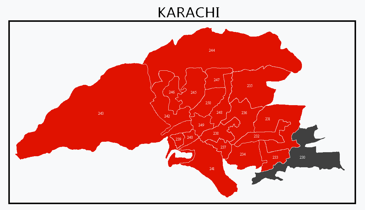 Real Results of Karachi in the 2024 Elections, 

PTI: 20
PPP: 1