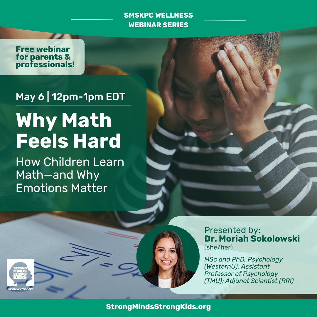 Strong Minds Strong Kids, Psychology Canada tweet media