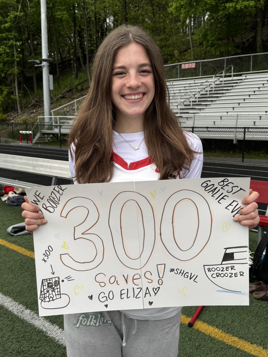 Horsemen_Sports's tweet photo. Congratulations to Eliza Boozer on her 300th save yesterday.  Go Horsemen!  @ufsdtarrytowns @TarrySup @stephenHaynes4 https://t.co/YRCydax5Ti