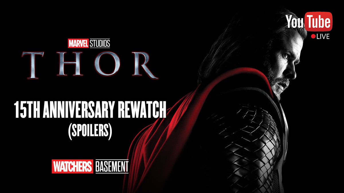 WatchBasement's tweet photo. Fifteen years ago, Marvel Studios – with Chris Hemsworth as the title character – brought The God of Thunder to the big screen for the first time. Join us TONIGHT at 7:30 p.m. CST as we discuss the origin film for The Mighty Thor. #Thor #MCU

Subscribe: https://t.co/zhePQPURWT https://t.co/URrHgzb9L3
