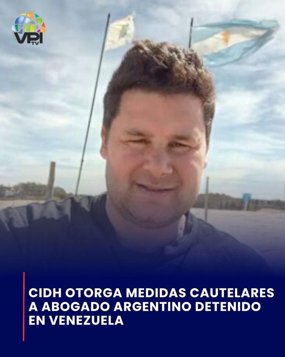🚨🇻🇪 La Comisión Interamericana de Derechos Humanos (CIDH) otorgó medidas cautelares al ciudadano argentino Germán Darío Giuliani, preso político en #Venezuela, al considerar, según el organismo, que enfrenta una situación de “gravedad y urgencia” y que sus derechos “a la vida,