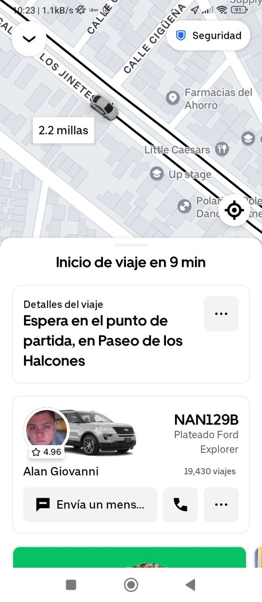 Bernardo_sees's tweet photo. Qué onda con tus choferes @Uber_MEX ?!!!! Cualquier naquito puede ser tu esclavo? Este que te comparto se fue alejando esperando a que yo cancelara supongo y a mi me cobres la penalización. Espero así no sea. https://t.co/SQaH0CKSBo