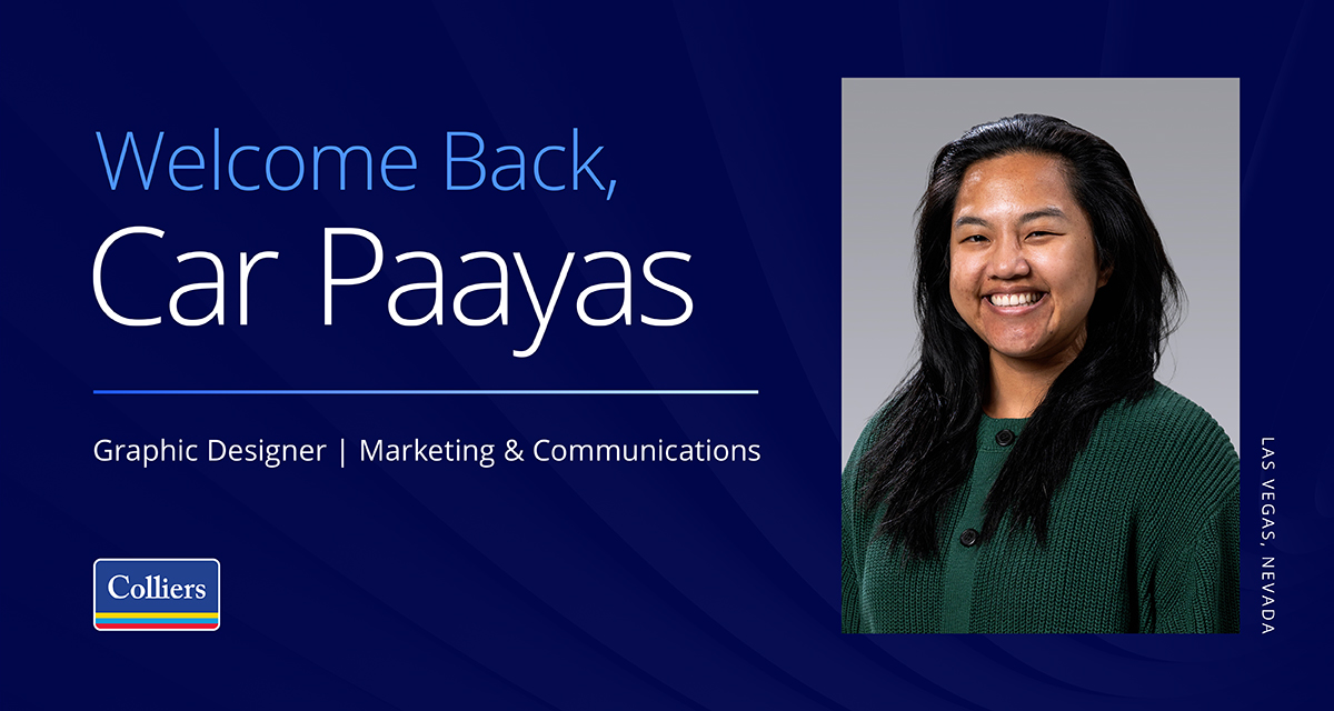Colliers_LV's tweet image. A very warm welcome to Car Paayas back to the design team in her new role as Graphic Designer! Building on a strong foundation from her time with us as a junior designer a few years ago, we are so excited to have her back on board.

#ColliersLasVegas #ColliersCulture #NewHire