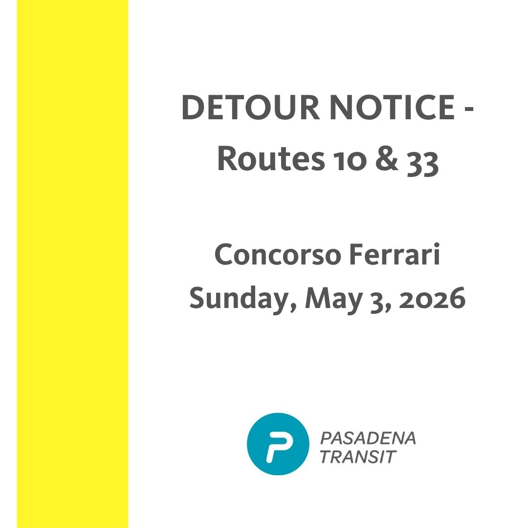 Pasadena Transit tweet media