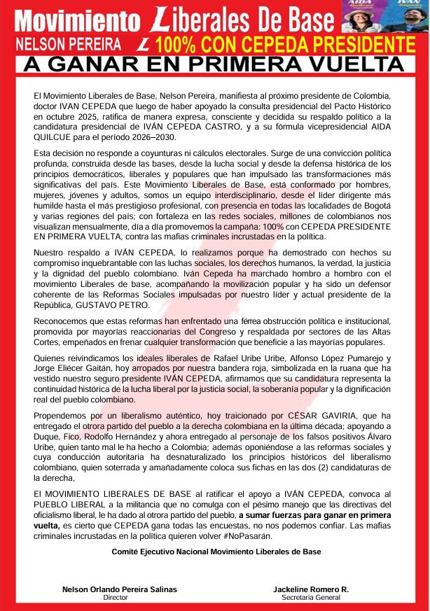 Alirio Uribe Muñoz tweet media