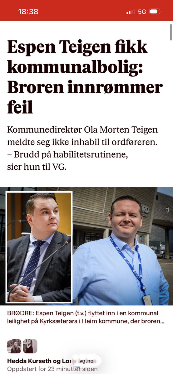 Lyver Espen Teigen i dag også? tweet media