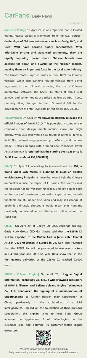 CarFans China tweet media