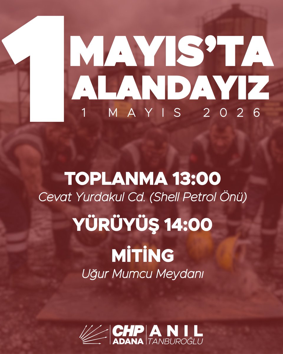 CHP ADANA İL BAŞKANLIĞI tweet media