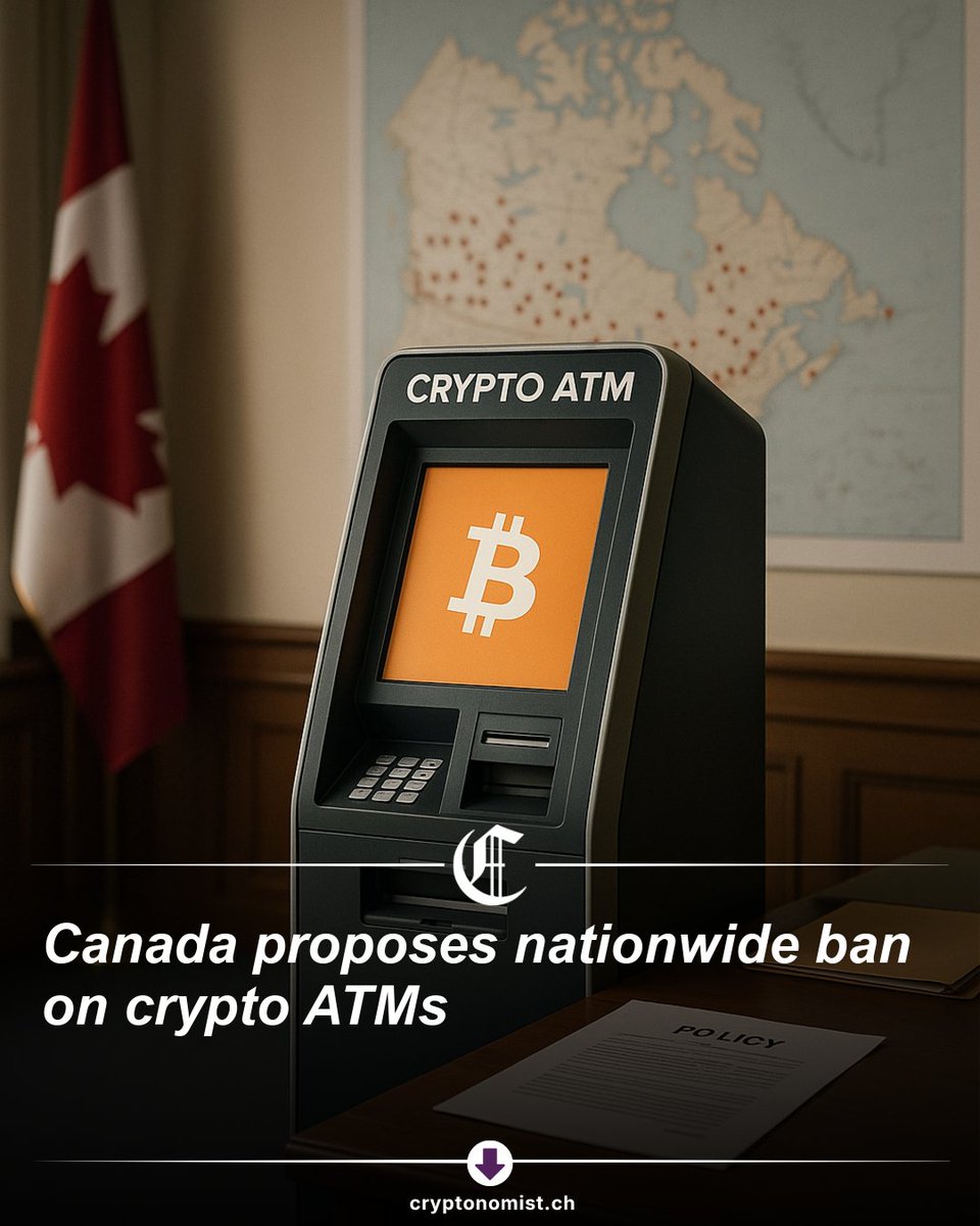 Cryptonomist_en's tweet image. With nearly 4,000 crypto ATMs, Canada is going after the most abuse-prone payment rail. The proposed nationwide ban in the 2026 Spring Economic Update is a regulatory filter, not a full access ban. #crypto #bitcoin #regulation #canada #aml

Read the full article on Cryptonomist: