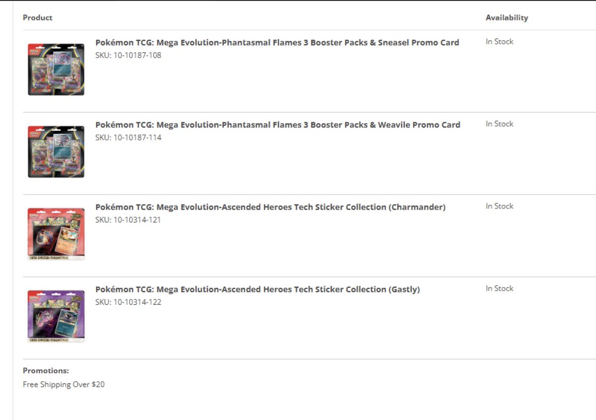 Pokemon TCG Restocks & News tweet media