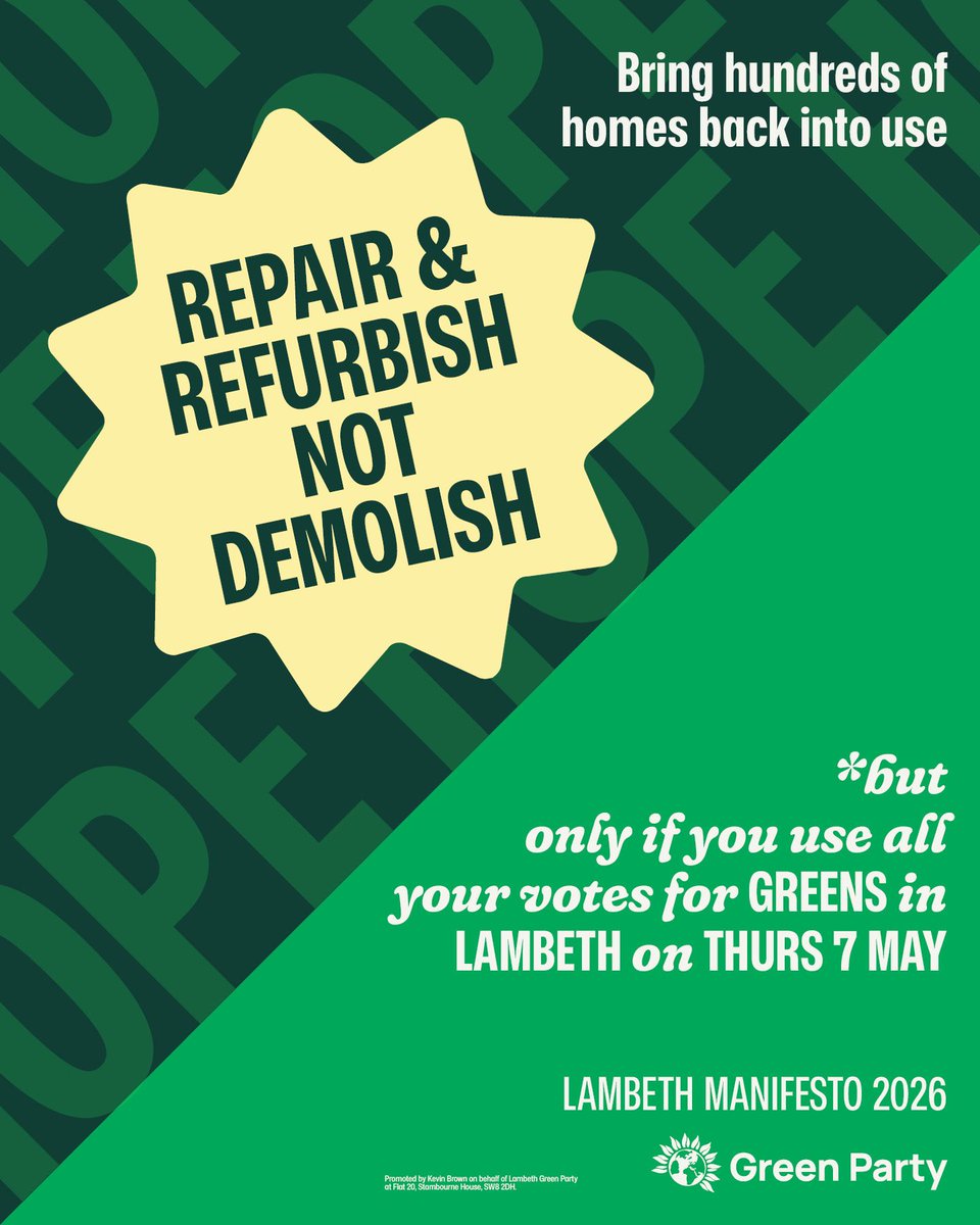Lambeth Green Party tweet media