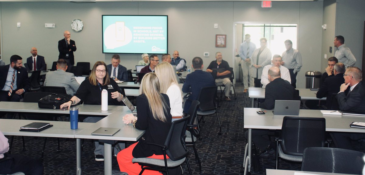 NCSAToday's tweet photo. NCSA is hosting today's joint ESU 4, 5 and 6 superintendents meeting this afternoon. Our staff had an opportunity to begin the meeting by welcoming the group to their professional headquarters before they jump into a full agenda.

There's a lot of great leadership in the room! https://t.co/ggeP8ZQ0RT