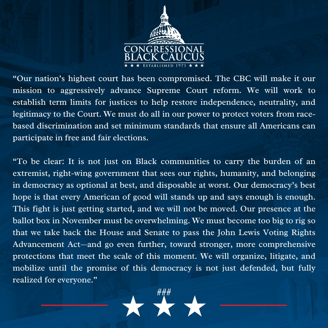 Congressional Black Caucus (CBC) tweet media
