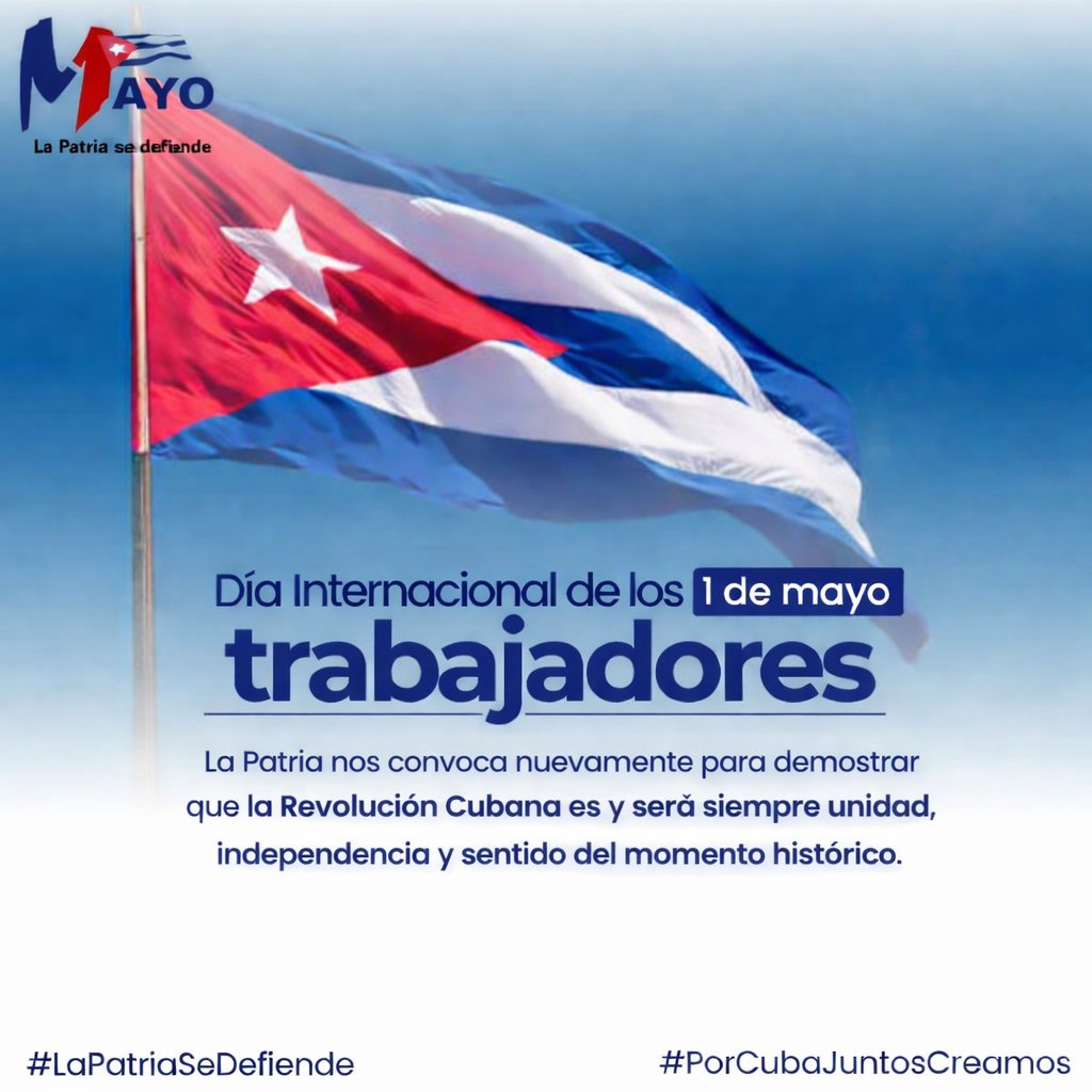 SIPaquitoGC's tweet photo. El próximo 1ro de mayo los educadores celebraremos el día internacional de los trabajadores, en una jornada de júbilo y compromiso con la #RevoluciónCubana. #LaPatriaSeDefiende https://t.co/pMX15Ylx65