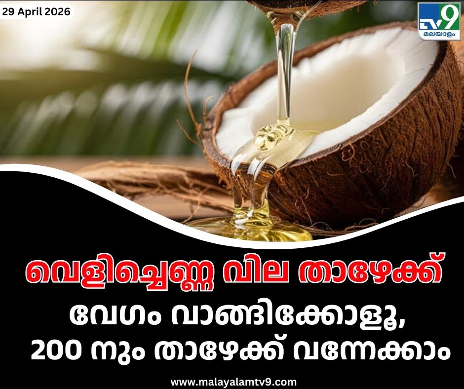 tv9malayalam's tweet image. കേരളത്തില്‍ വെളിച്ചെണ്ണ വില വീണ്ടും റെക്കോഡ് താഴ്ചയിലേക്ക് #coconutoil #OilPrices #tv9malayalam
Read More: malayalamtv9.com/kerala/coconut…