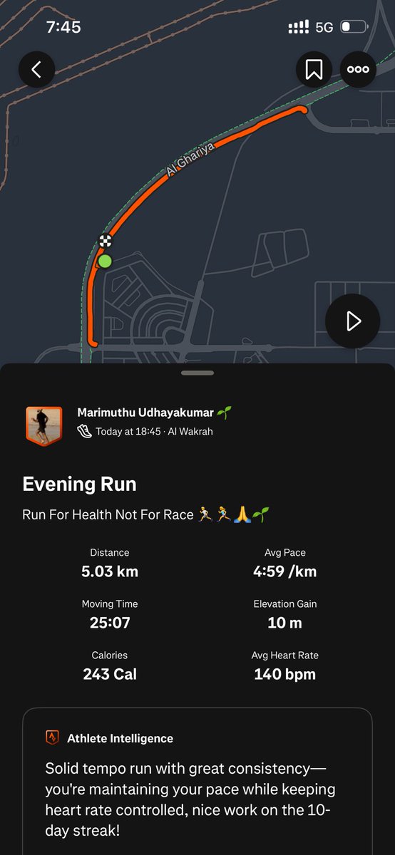 muthu_tek's tweet image. Run For Health Not For Race 🏃🏃‍♀️🙏🌱#Running #Qatar
