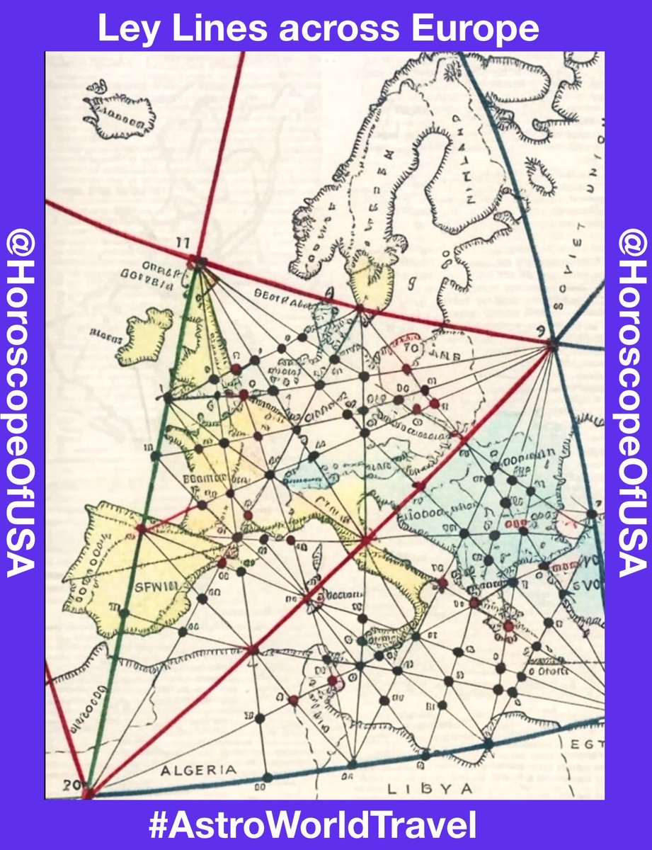 HoroscopeOfUSA's tweet image. Ley lines are theoretical, straight alignments believed to connect significant historical structures, prehistoric sites, and prominent landmarks.
#Astrology
#AstroWorldTravel