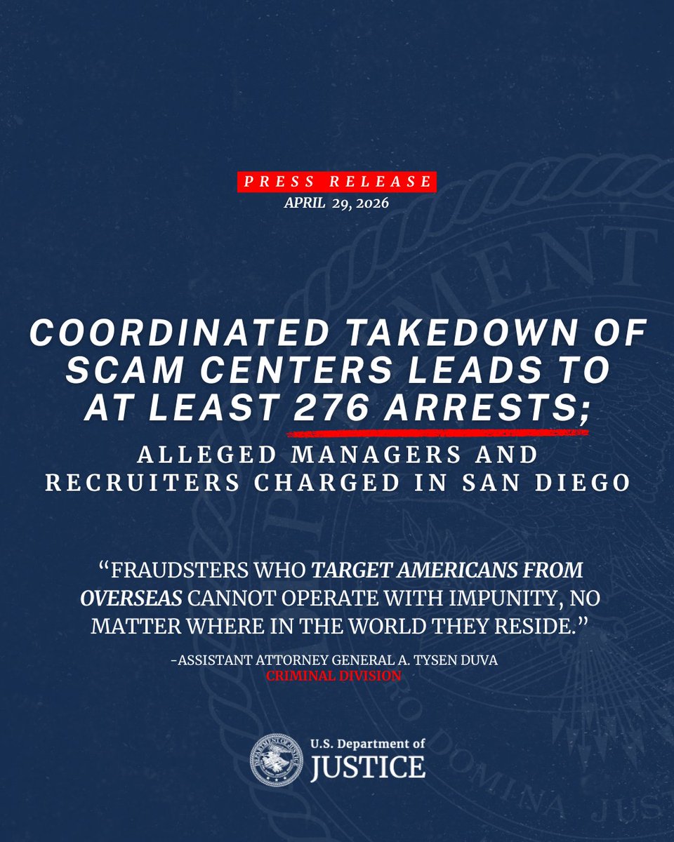 Criminal Division tweet media