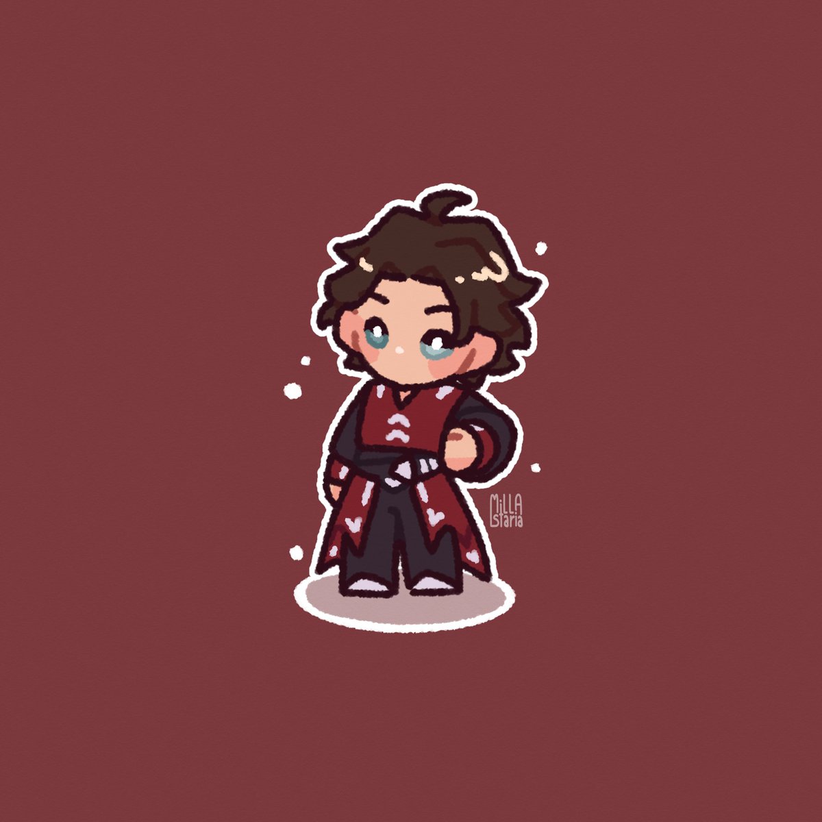 today's mini fella is tf!pyro 🔥

#TheFlight #pyroscythefanart #minifellas #art
