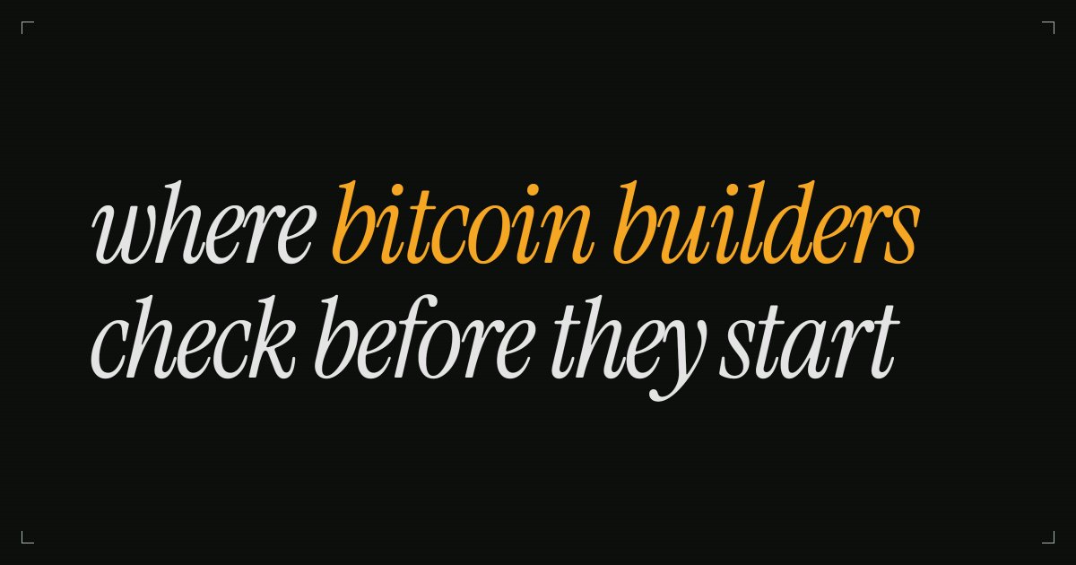 The canonical archive of what bitcoin builders have tried.

Plus the forward-looking view of what's still worth building.

So you can stop searching and start creating.
