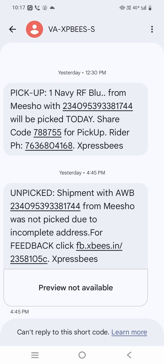 LaskarMustack's tweet photo. @Meesho_Official  Very poor service by Xpressbees! 😡
Delivery is always on time, but pickup always fails with “customer unavailable” excuse.

Fix your pickup system @Xpressbees @Meesho. Stop blaming customers! https://t.co/8xGMNfkJOl